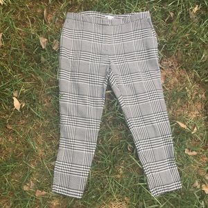 H&M Black and White Hounds Tooth Trousers